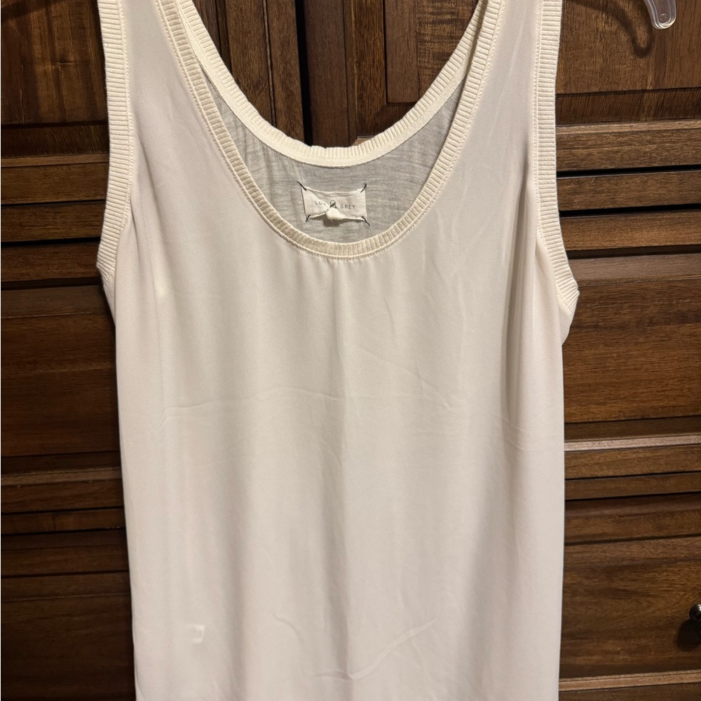 Lou & Grey Cream Sleeveless Tank Top
